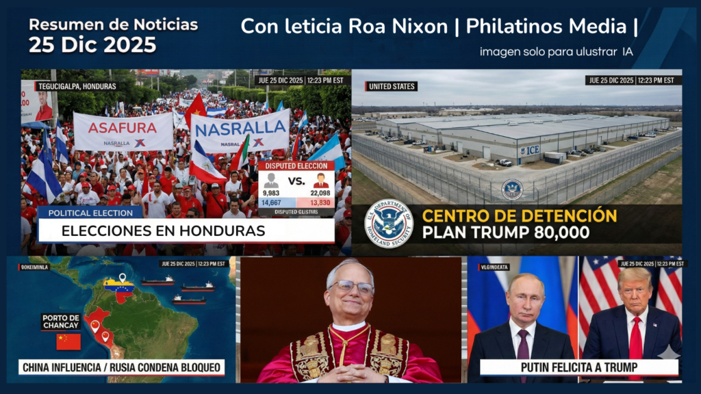 Titulares del Día: Incertidumbre en Honduras, Tensiones en Venezuela y Plan Masivo de Detención de Migrantes