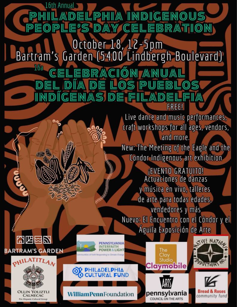16ª Celebración Anual del Día de los Pueblos Indígenas en Filadelfia
