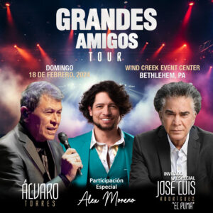 Alex Moreno abrirá el concierto de Alvaro Torres y El Puma