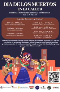 El Día de los Muertos Ilumina la 9th Street de Philadelphia