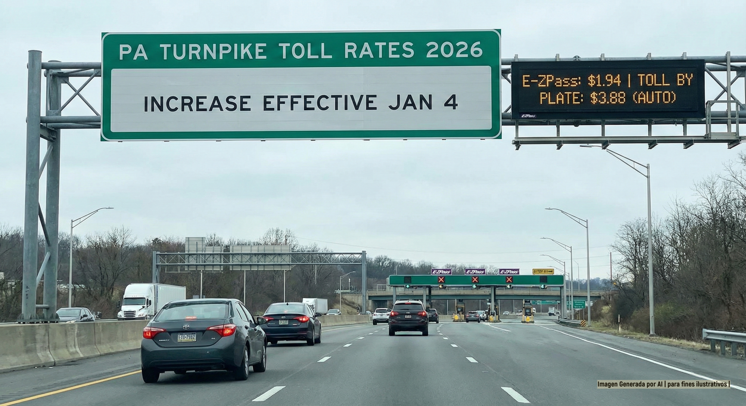 Aumento de Peajes 2026: Lo que debes saber antes de viajar por la PA Turnpike