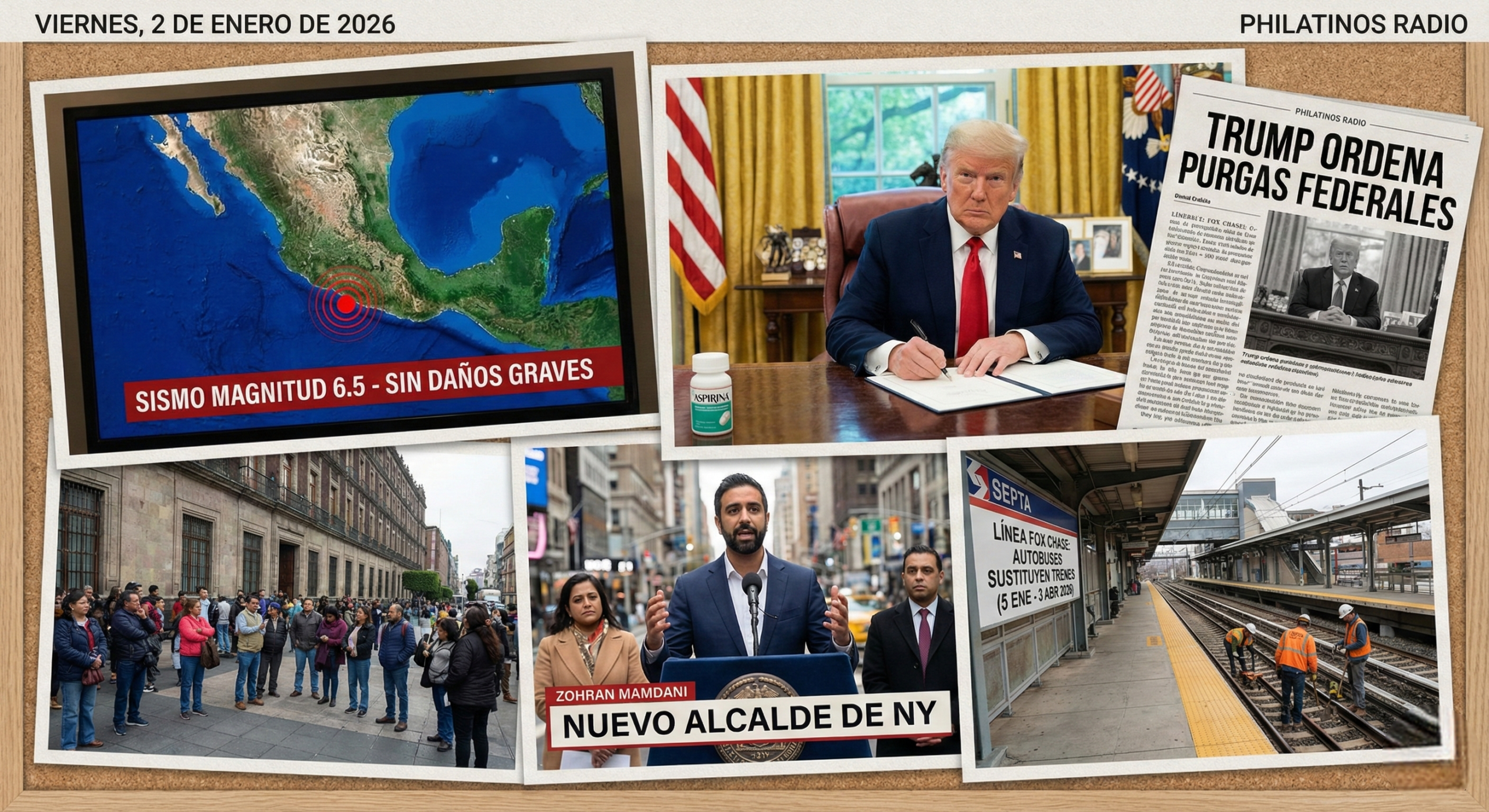 Resumen Informativo: Sismo en México, Política en EE. UU. y Cambios en SEPTA