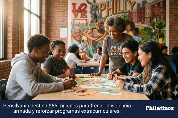 Pensilvania destina $65 millones para frenar la violencia armada y reforzar programas extracurriculares.