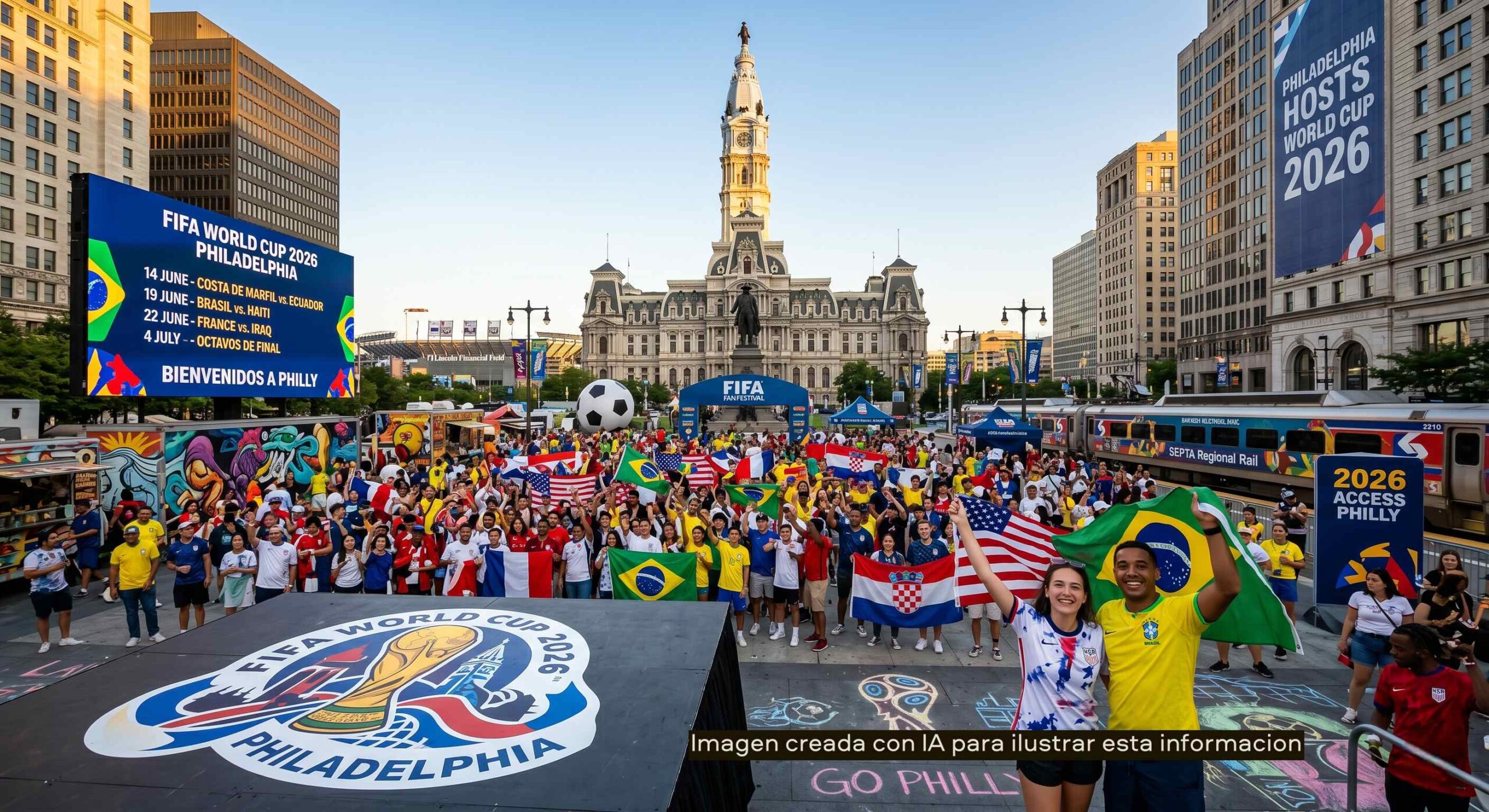 Calendario de partidos, seguridad, app Access Philly y transporte SEPTA para la comunidad latina.