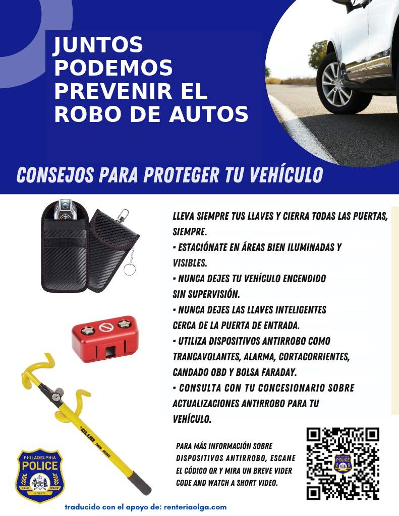 Prevención y Seguridad Vial: Claves para Proteger tu Vehículo y Fortalecer la Comunidad en Filadelfia