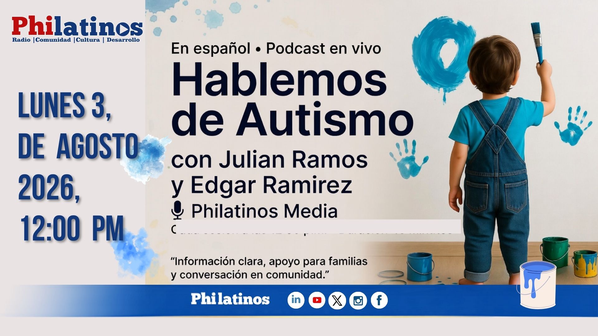 Philatinos Radio y Thomas Jefferson University lanzan serie en español sobre autismo, recursos e integración sensorial para familias latinas.