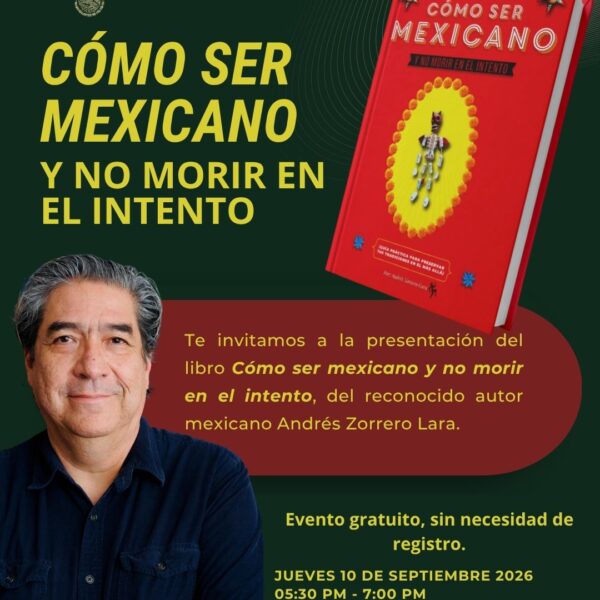 ¿Se puede descifrar el ingenio mexicano con humor? Andrés Zorrero Lara presenta su nuevo libro gratis en Filadelfia