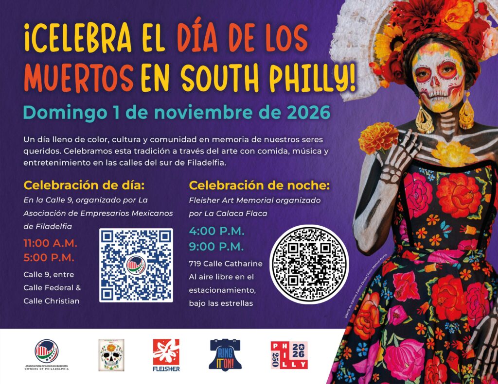 Descubre los detalles del Día de los Muertos 2026 en Filadelfia. Talleres gratuitos, procesión en la Calle 9 y ofrenda en el Fleisher Art Memorial.
