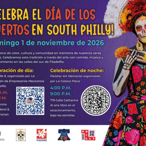 Descubre los detalles del Día de los Muertos 2026 en Filadelfia. Talleres gratuitos, procesión en la Calle 9 y ofrenda en el Fleisher Art Memorial.