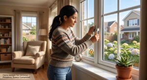 Cierre y aseguramiento total: Asegurar siempre puertas y ventanas con cerrojos en buen estado, tanto de día como de noche.
